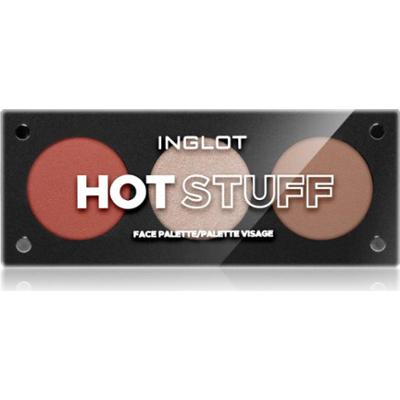 Inglot Face Palette rozświetlacz, bronzer i róż odcień HOT STUFF 7.2 g