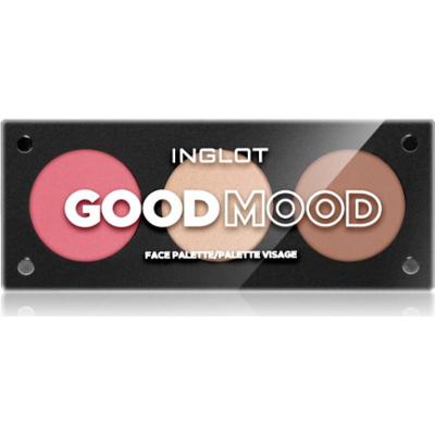 Inglot Face Palette rozświetlacz, bronzer i róż odcień Good Mood 7 g