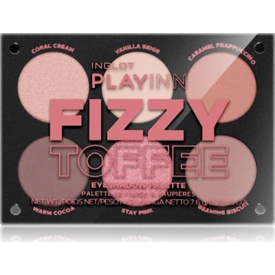 Inglot PlayInn Eyeshadow Palette paleta cieni do powiek odcień Fizzy Toffee 7.6 g