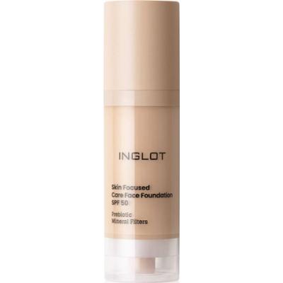 Inglot Skin Focused Care Face Foundation SPF 50 podkład kryjący SPF 50 odcień 302 Ivory Beige 30 ml