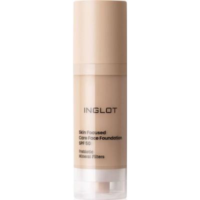 Inglot Skin Focused Care Face Foundation SPF 50 podkład kryjący SPF 50 odcień 303 Porcelain Beige 30 ml