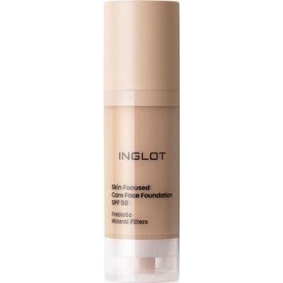 Inglot Skin Focused Care Face Foundation SPF 50 podkład kryjący SPF 50 odcień 306 Medium Beige 30 ml