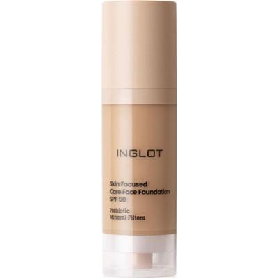 Inglot Skin Focused Care Face Foundation SPF 50 podkład kryjący SPF 50 odcień Medium Apricot 30 ml