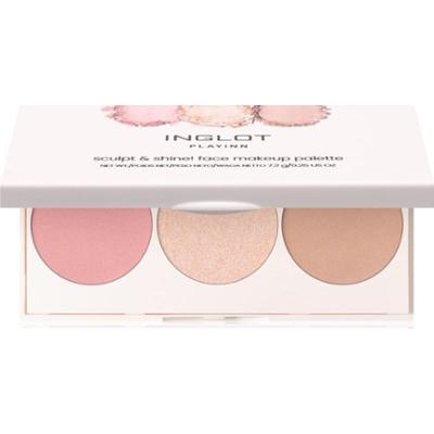 Inglot Face Palette rozświetlacz, bronzer i róż odcień Good Mood 7.2 g