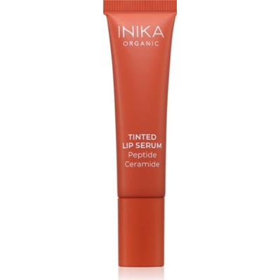 INIKA Organic Tinted Lip Serum Peptide + Ceramide serum do ujednolicania kolorytu skóry do ust odcień Rosewood 10 ml