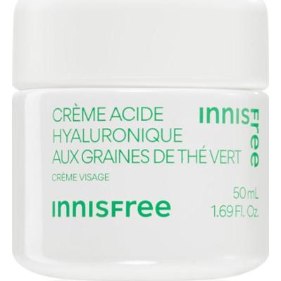 innisfree Green Tea Seed Hyaluronic Cream nawilżający krem do twarzy o działaniu uspokajającym 50 ml