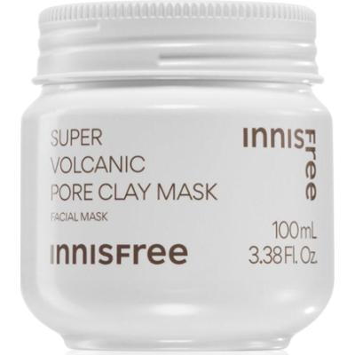 innisfree Super Volcanic Pore Clay Mask maska oczyszczająca z glinki do wygładzenia skóry i zmniejszenia porów 100 ml