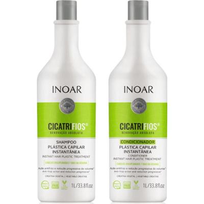 INOAR CicatriFios zestaw do włosów słabych i zniszczonych 2x1000 ml