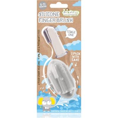 Jack N’ Jill Silicone szczoteczka do zębów na palec soft 6 - 18 miesięcy 2 szt.