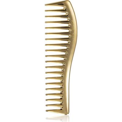 Janeke Gold Line Wavy Comb for Gel Application grzebień do włosów do aplikacji produktów żelowych 18,5 x 5 cm 1 szt.