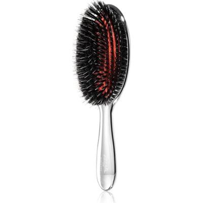 Janeke Chromium Line Air-Cushioned Brush with Bristles and Nylon Reinforcement owalna szczotka do włosów 22 x 7 cm 1 szt.