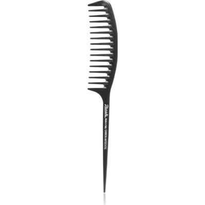 Janeke Carbon Fibre Fashion Comb with a long tail and wavy frame grzebień do włosów 21,5 x 3 cm 1 szt.