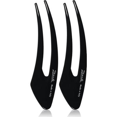 Janeke Hair Clip spinki do włosów Black 2x15 cm