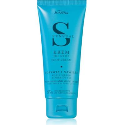 Joanna Sensual Foot Cream odżywczy krem nawilżający do nóg Goat Milk & Prebiotics 100 g
