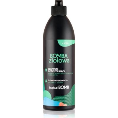 Joanna Herbal Bomb Cleansing Shampoo szampon głęboko oczyszczający do przetłuszczających się włosów i skóry głowy 500 ml