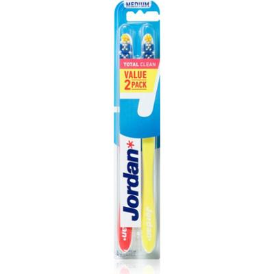 Jordan Total Clean Medium 2 pack szczoteczka do zębów 2 szt.