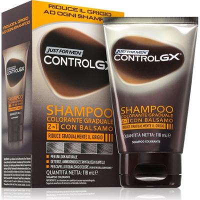 Just for Men Control GX Shampoo szampon i odżywka do włosów siwych dla mężczyzn 118 ml