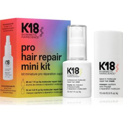 K18 Molecular Repair Mini Kit zestaw upominkowy do włosów zniszczonych 2 szt.