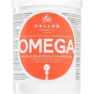 Kallos KJMN Professional Omega odżywcza maska do włosów z kompleksem omega-6 i olejkiem makadamia 1000 ml