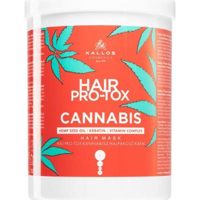Kallos Hair Pro-Tox Cannabis regenerująca maska do włosów z olejkiem konopnym 1000 ml