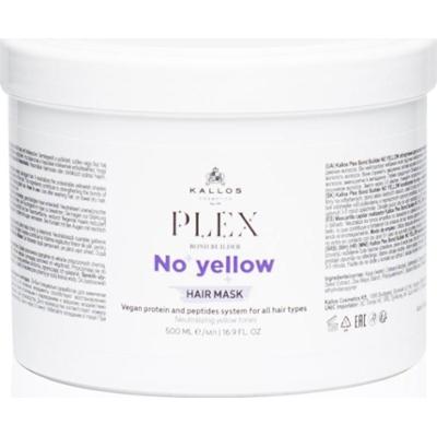 Kallos Plex No Yellow maska do włosów neutralizująca żółtawe odcienie 500 ml