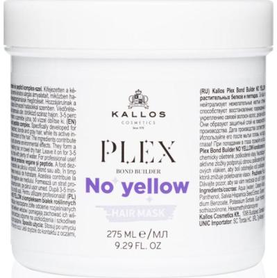 Kallos Plex No Yellow maska do włosów neutralizująca żółtawe odcienie 275 ml