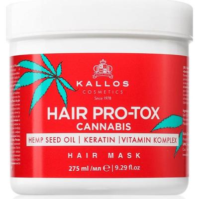 Kallos Hair Pro-Tox Cannabis regenerująca maska do włosów z olejkiem konopnym 275 ml