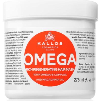 Kallos KJMN Professional Omega odżywcza maska do włosów z kompleksem omega-6 i olejkiem makadamia 275 ml