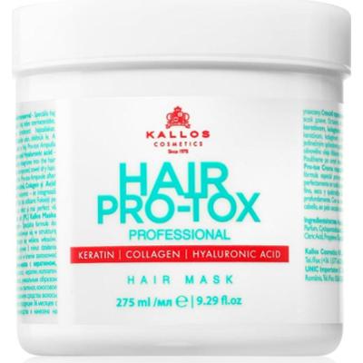 Kallos Hair Pro-Tox maska do włosów słabych i zniszczonych z olejkiem kokosowym, kwasem hialuronowym i kolagenem 275 ml