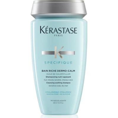 Kérastase Specifique Bain Riche Dermo-Calm szampon do wrażliwej skóry głowy i suchych włosów bez silikonu 250 ml