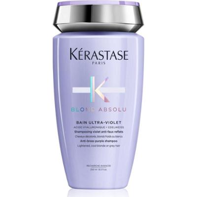 Kérastase Blond Absolu Bain Ultra-Violet szampon do kąpieli do włosów rozjaśnionych, z pasemkami w odcieniu chłodnego blondu 250 ml