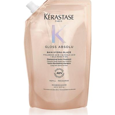 Kérastase Gloss Absolu Bain Hydra-Glaze szampon do nabłyszczania i zmiękczania włosów Refill 500 ml
