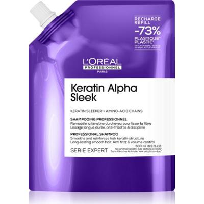 L’Oréal Professionnel Serie Expert Keratin Alpha Sleek szampon dla gładkiego wyglądu włosów Refill 500 ml