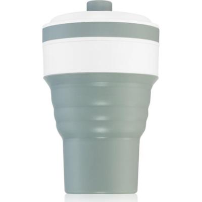 KidPro Collapsible Mug kubek ze słomką Grey 350 ml