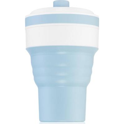 KidPro Collapsible Mug kubek ze słomką Blue 350 ml