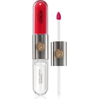 KIKO Milano Unlimited Double Touch długotrwała szminka w płynie z połyskiem odcień 109 Strawberry Red 6 ml
