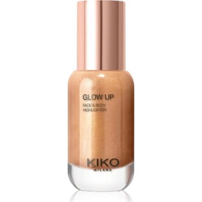 KIKO Milano Glow Up płynny rozjaśniacz do twarzy i ciała odcień 02 Copper 30 ml