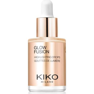 KIKO Milano Glow Fusion Highlighting Drops płynny rozjaśniacz do twarzy odcień 03 Gold Mine 9.5 ml