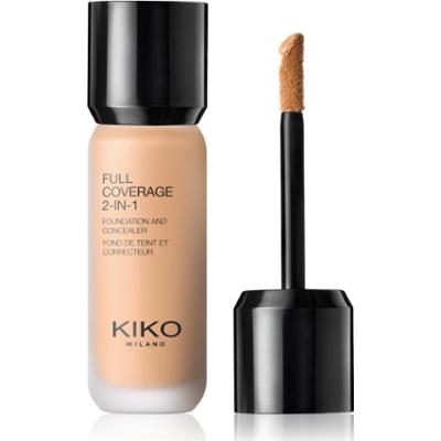KIKO Milano Full Coverage 2-In-1 podkład i korektor 2 w 1 odcień 60 Warm Beige 25 ml