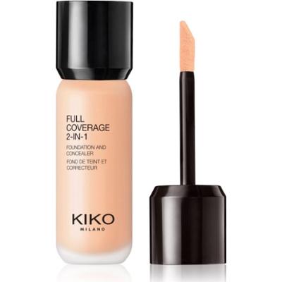 KIKO Milano Full Coverage 2-In-1 podkład i korektor 2 w 1 odcień 25 Neutral 25 ml