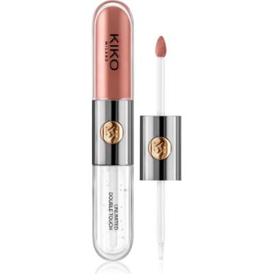 KIKO Milano Unlimited Double Touch długotrwała szminka w płynie z połyskiem odcień 103 Natural Rose 6 ml