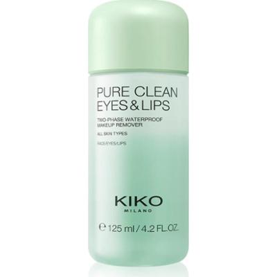 KIKO Milano Pure Clean Eyes&Lips dwufazowy płyn do wodoodpornego demakijażu oczu i ust 125 ml