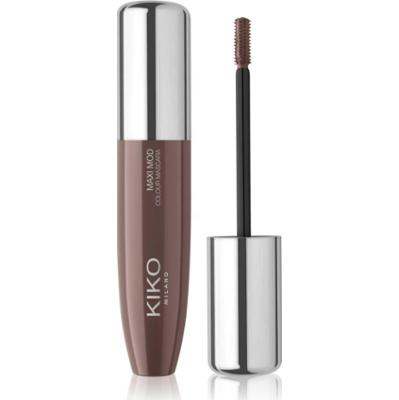 KIKO Milano Maxi Mod Colour Mascara długotrwały tusz pogrubiający rzęsy odcień 02 Brown 12 ml