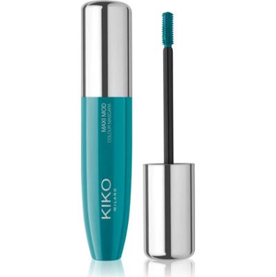 KIKO Milano Maxi Mod Colour Mascara długotrwały tusz pogrubiający rzęsy odcień 04 Metallic Green 12 ml