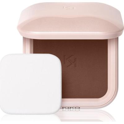 KIKO Milano Skin Lover Refining Face Powder Foundation kompaktowy podkład pudrowy z matowym wykończeniem odcień 12 Mocha 10 g