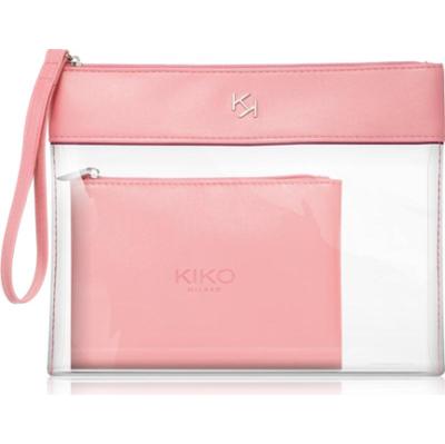 KIKO Milano Transparent Beauty Case przezroczysta kosmetyczka z futerałem 003 Pink 1 szt.