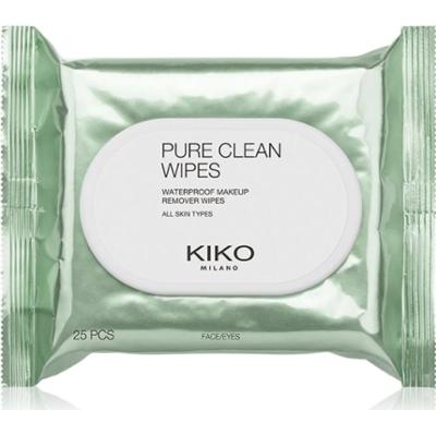 KIKO Milano Pure Clean Wipes chusteczki do demakijażu do usuwania trwałego i wodoodpornego makijażu 25 szt.