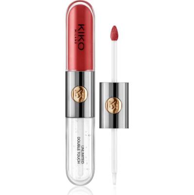 KIKO Milano Unlimited Double Touch długotrwała szminka w płynie z połyskiem odcień 106 Satin Ruby Red 6 ml