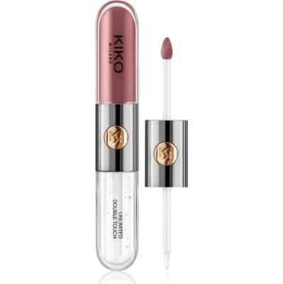 KIKO Milano Unlimited Double Touch długotrwała szminka w płynie z połyskiem odcień 121 Dark Rosy Chestnut 6 ml
