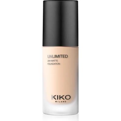 KIKO Milano Unlimited 24H Matte długotrwały podkład matujący z kwasem hialuronowym odcień 1.5 NG Neutral Gold 30 ml